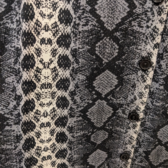 Divided Snake Print Slip Dress - Picture 2 of 2